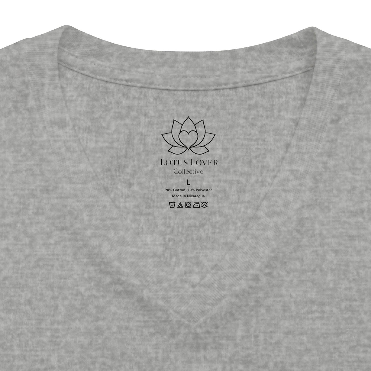 Jersey Short Sleeve V-Neck Tee "Now Blooming"