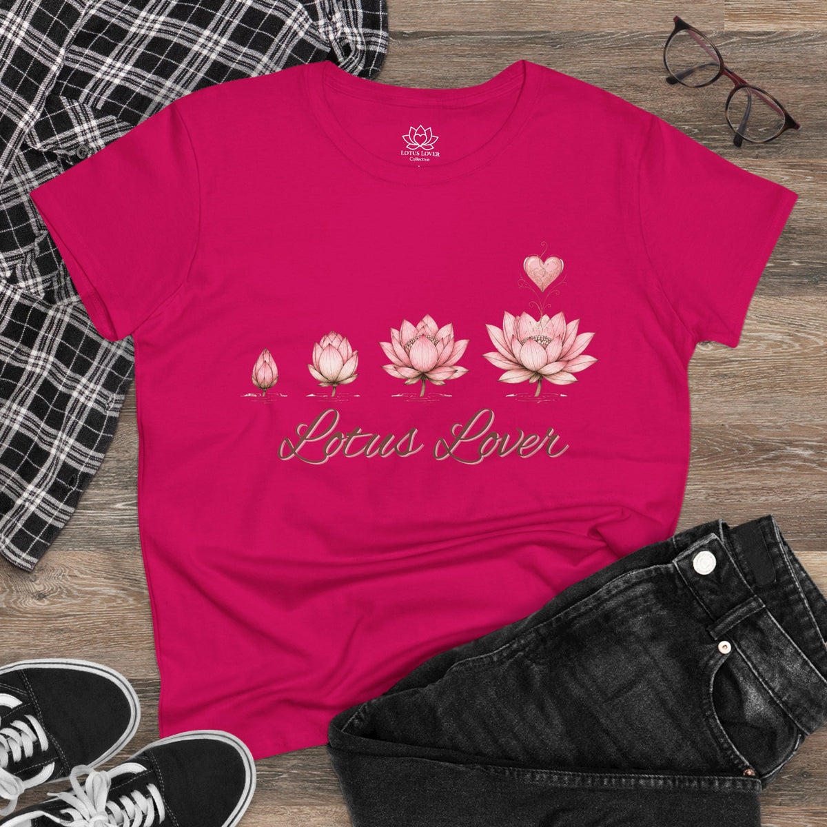 Lotus Lover Tee — Women's Floral Lotus T-Shirt
