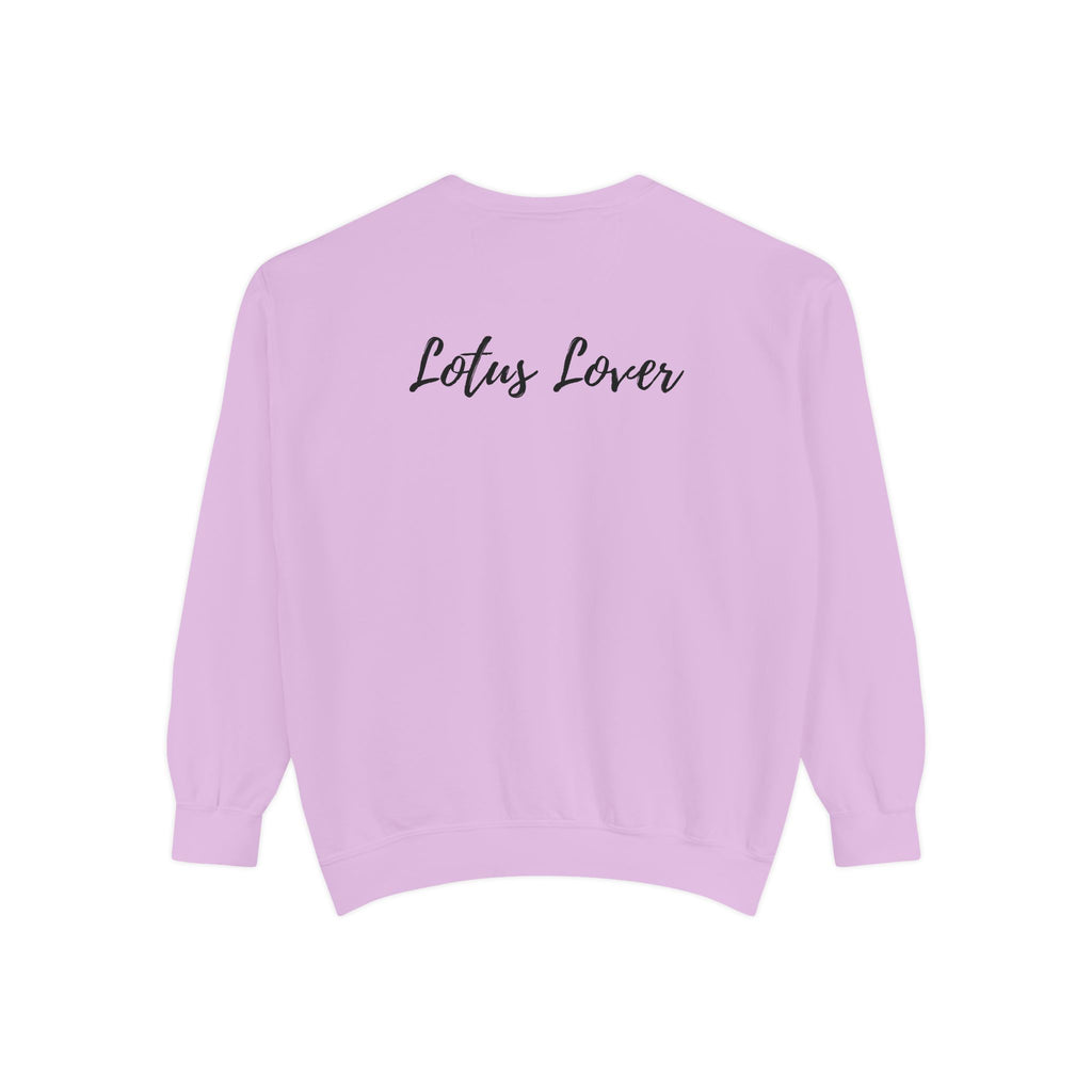 Moon & Sun Lotus Sweatshirt — "Glow Like the Moon, Rise Like the Sun"
