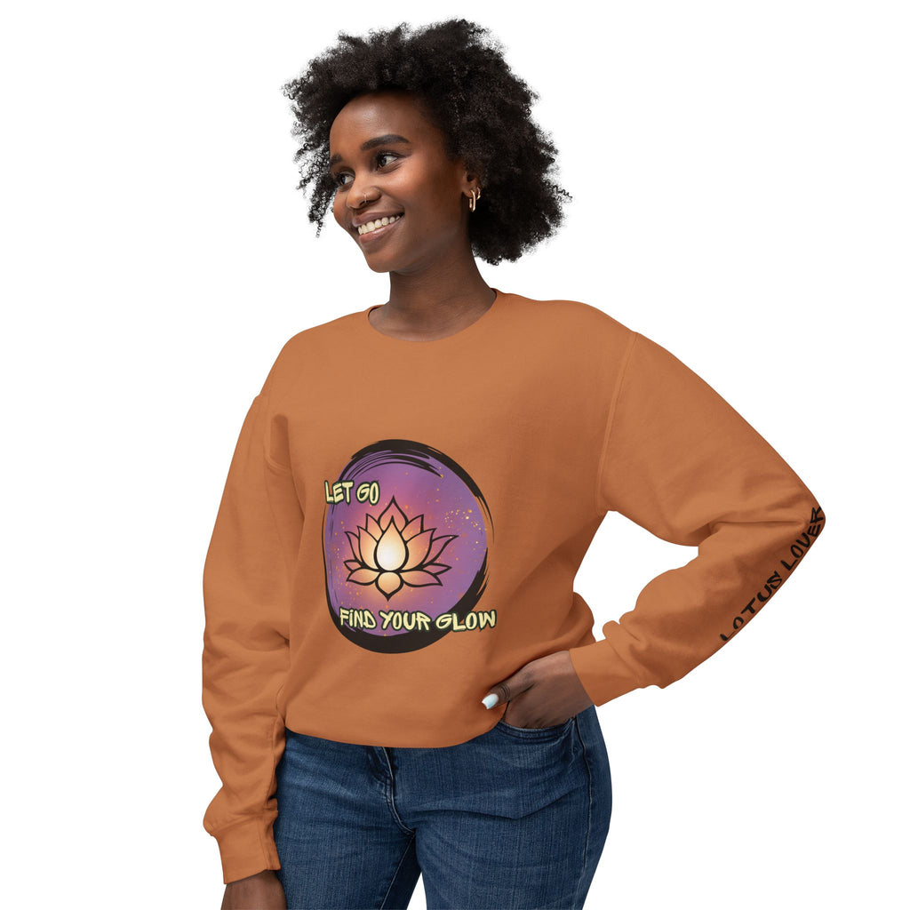 "Let Go Find Your Glow" Lotus Sweatshirt