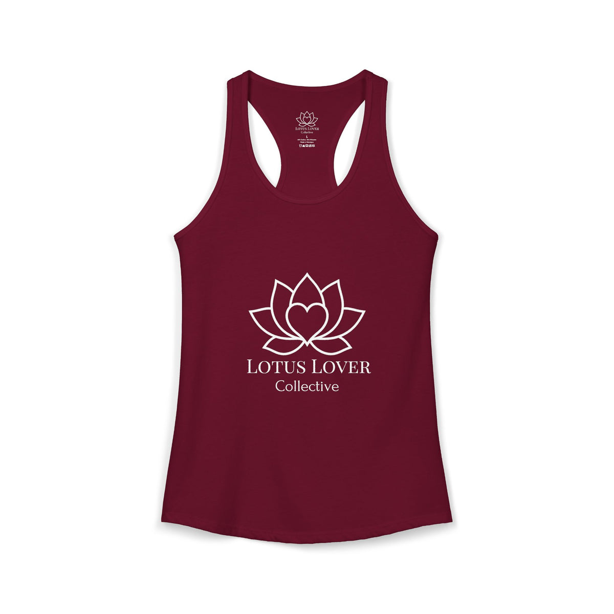 Women's Lotus Lover Logo Racerback Tank