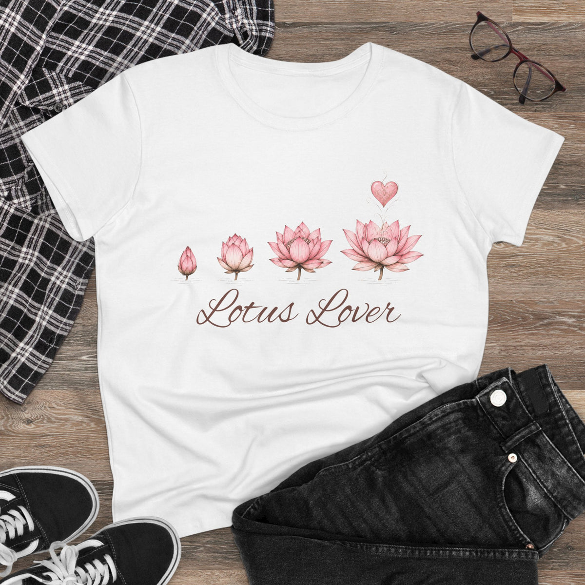 Lotus Lover Tee — Women's Floral Lotus T-Shirt