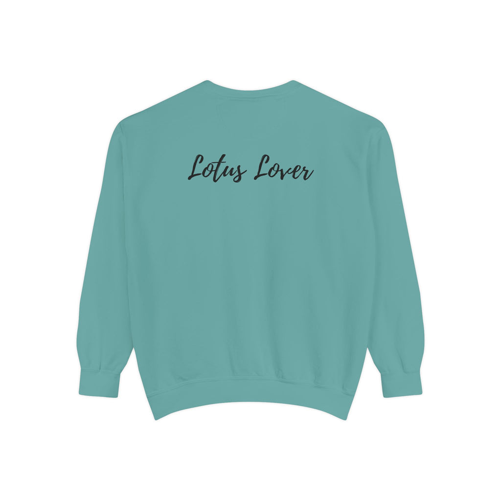 Moon & Sun Lotus Sweatshirt — "Glow Like the Moon, Rise Like the Sun"