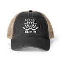 Women's Washed Mesh-Back Cap - Let Go & Bloom