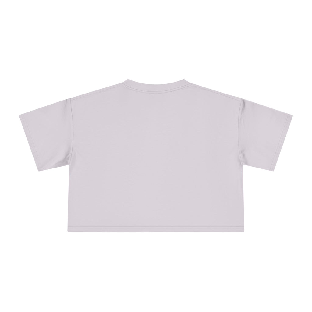 Lotus Heart Crop Tee — "Bloom From Your Own Love" Women's Cropped T-Shirt