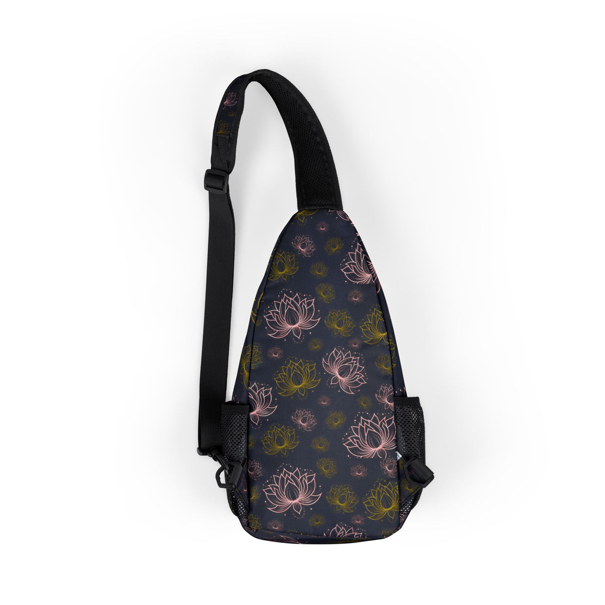Chest Bag Pink and Gold Lotus (AOP)