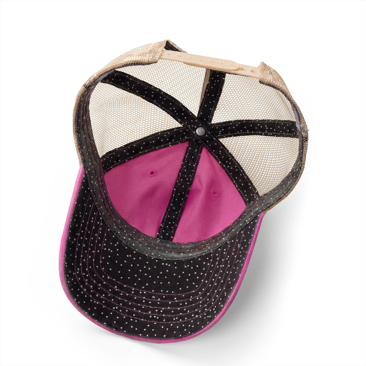 Women's Washed Mesh-Back Cap - Let Go & Bloom