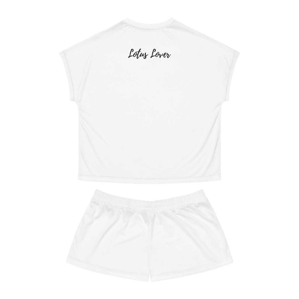 Celestial Lotus Pajama Set — "Glow Like the Moon, Rise Like the Sun" Women's Sleepwear