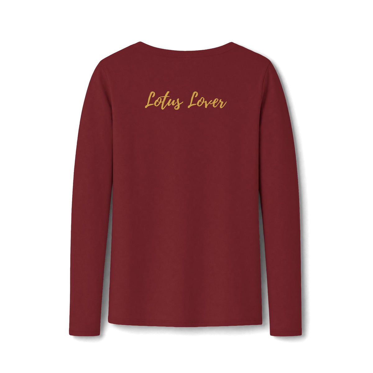 Lotus Lover V-Neck Tee — Golden Lotus Bloom From Your Own Love Inspirational Long Sleeve