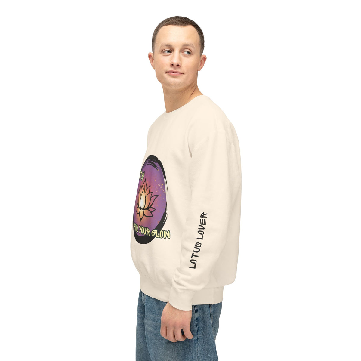 "Let Go Find Your Glow" Lotus Sweatshirt