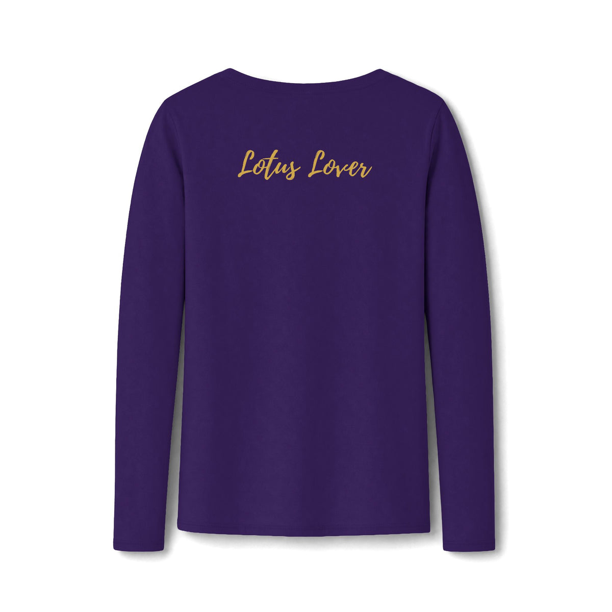 Lotus Lover V-Neck Tee — Golden Lotus Bloom From Your Own Love Inspirational Long Sleeve