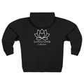 Lotus Lover Collective Zip Hoodie — Minimal Yoga & Meditation White Zip-Up