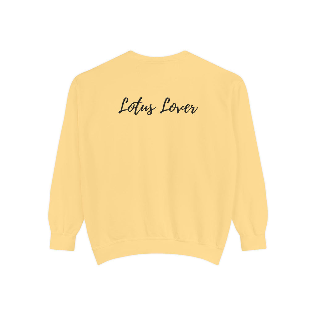 Moon & Sun Lotus Sweatshirt — "Glow Like the Moon, Rise Like the Sun"