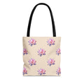Lotus Pattern Tote Bag – Pink Watercolor Floral All-Over Print