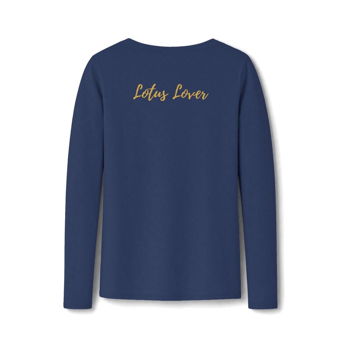 Lotus Lover V-Neck Tee — Golden Lotus Bloom From Your Own Love Inspirational Long Sleeve