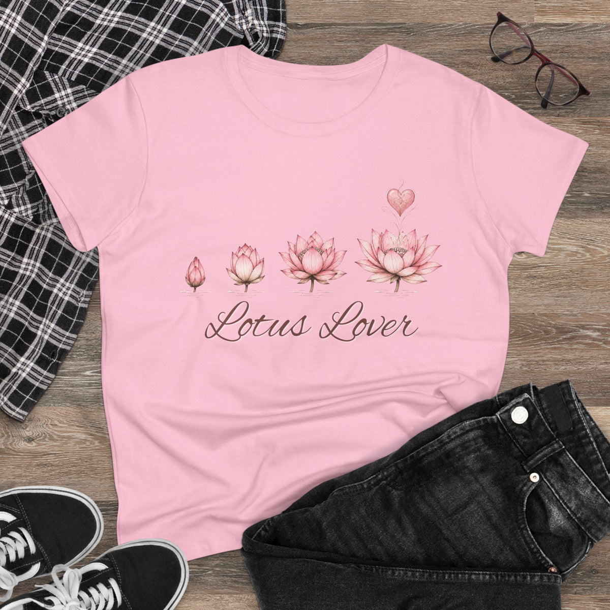 Lotus Lover Tee — Women's Floral Lotus T-Shirt